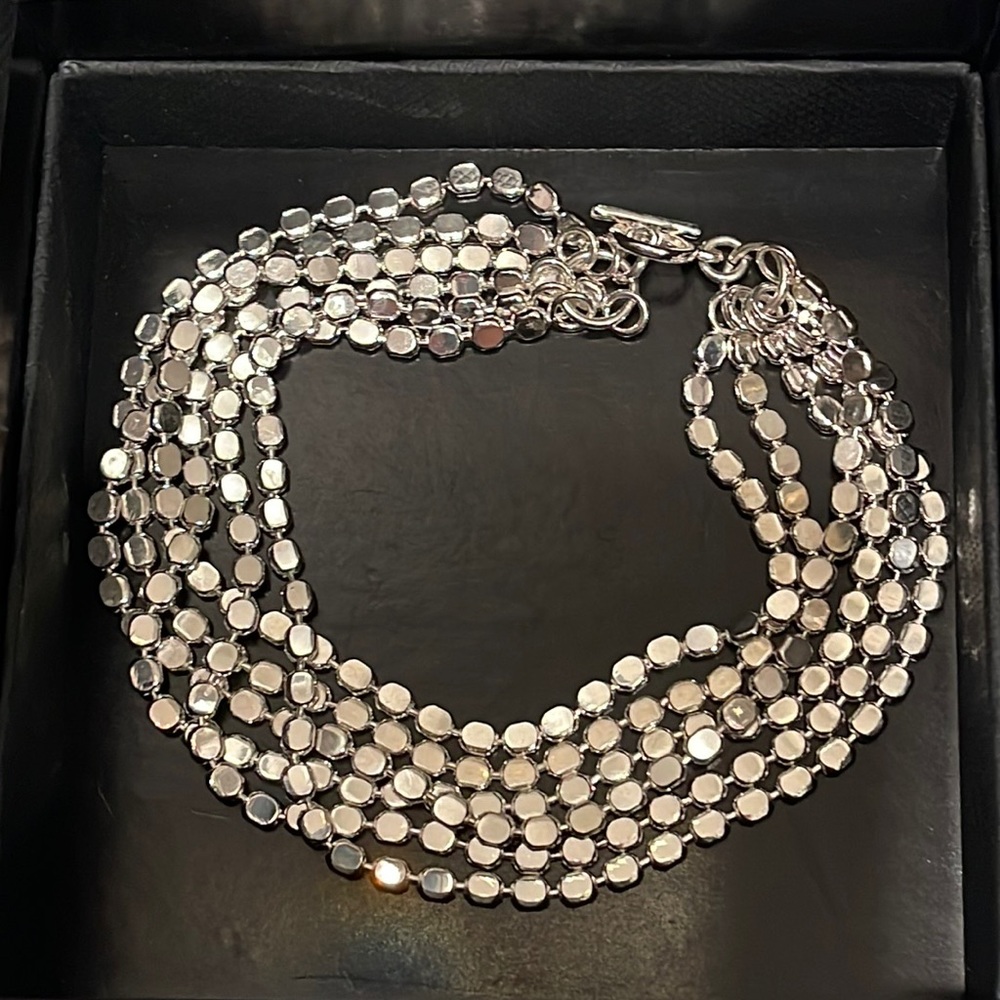 Towne & Reese - Lina Multi Strand Bracelet in Silver
